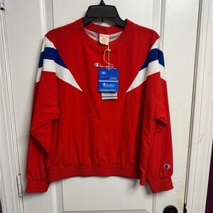 Red, White, and Blue Champion Windbreaker